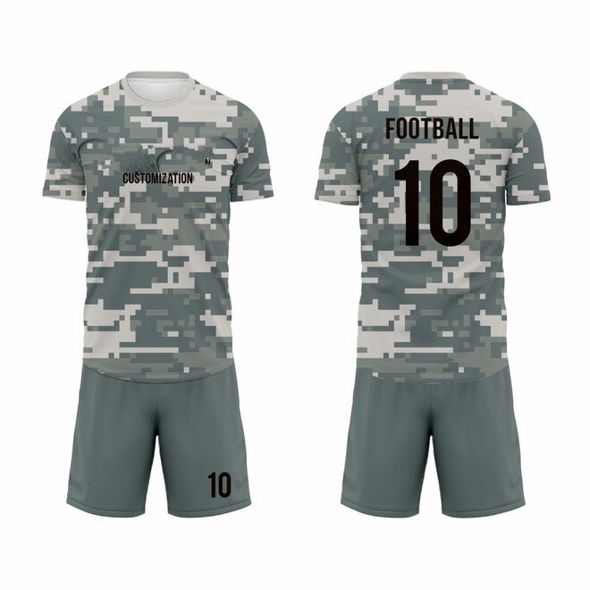 Wholesale 4 Sets of Camouflage Futsal Football Uniform