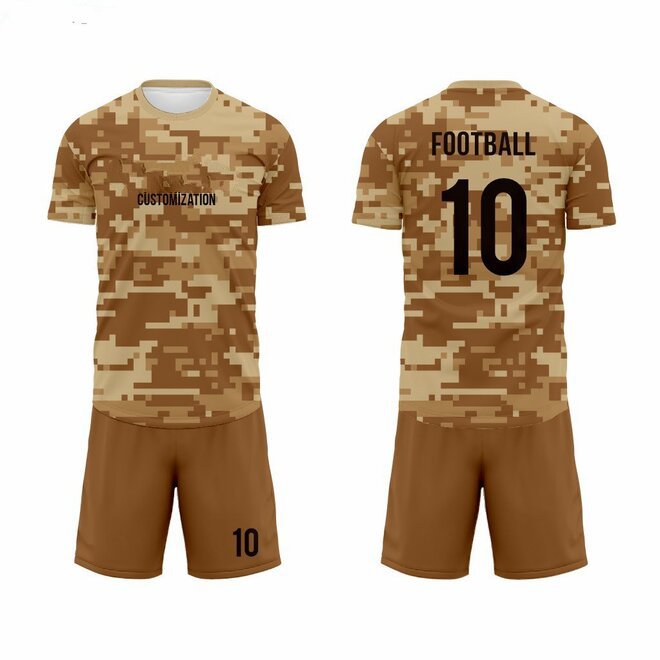 Wholesale 4 Sets of Camouflage Futsal Football Uniform