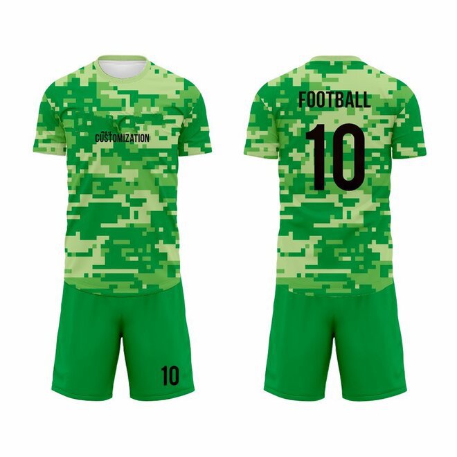 Wholesale 4 Sets of Camouflage Futsal Football Uniform