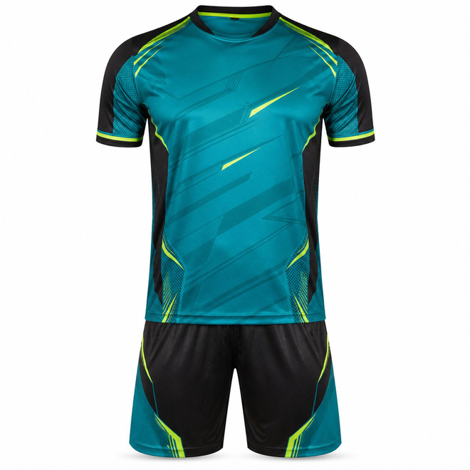 Futsal Wear Breathable Sublimated Soccer Jersey and Shorts