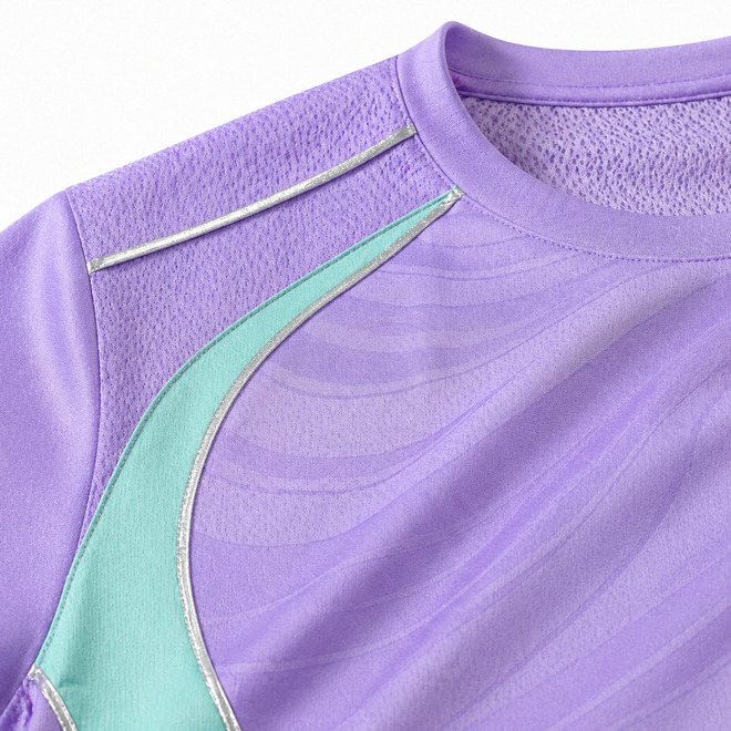 Mens Lavender Mint Breathable Printed Sublimated Futsal Jersey and Shorts Set