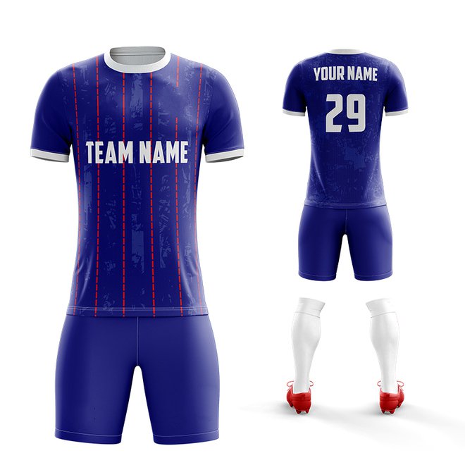 High Quality Custom Made European Soccer Team Uniforms