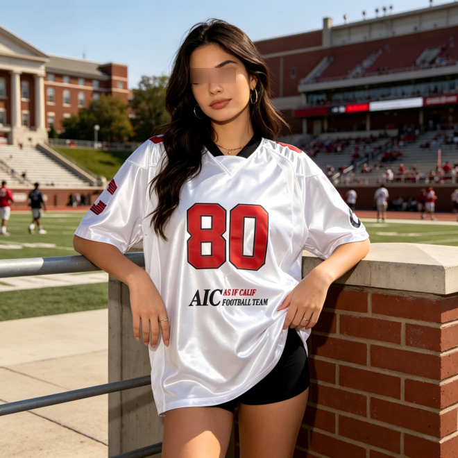 Loose Fashion Streetwear Sporty Vintage Jersey