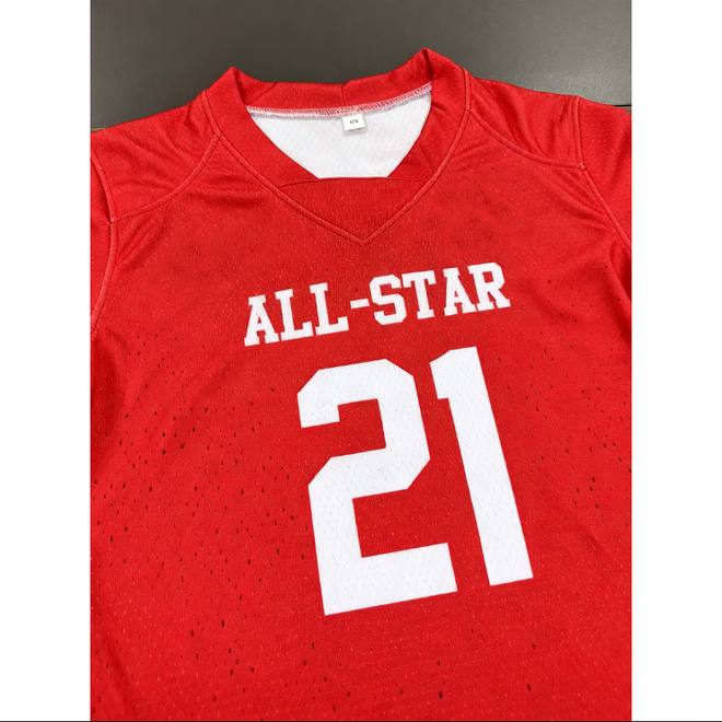 American Street Hip Hop Sublimation Print V Neck Rugby Hockey Jersey