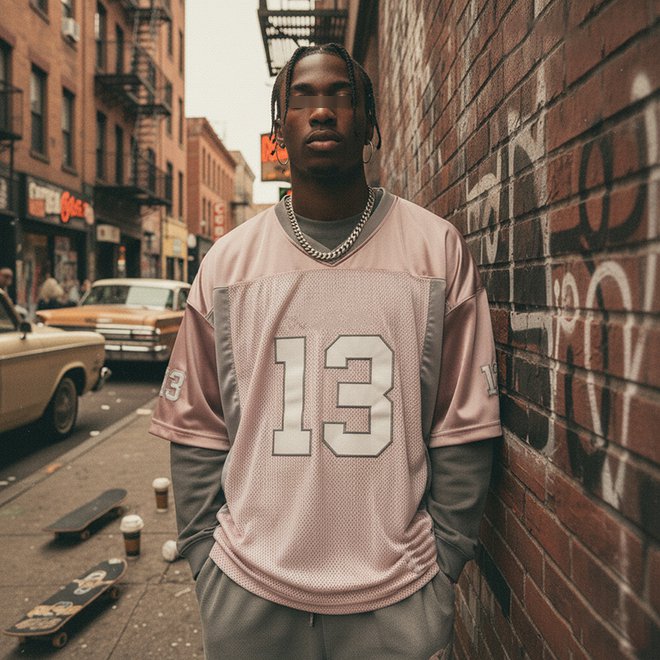 Custom Mesh Streetwear Oversized American Football Fashion Jersey for Men