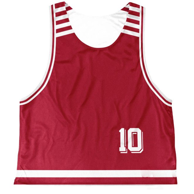 Custom Design Sublimated Reversible Lacrosse Pinnies Unisex Jerseys