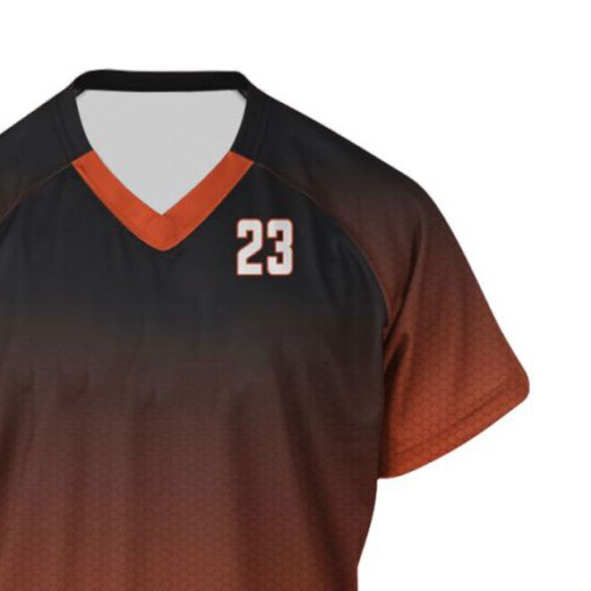 Lightweight Comfortable Polyester Sportswear with Printed Design Lacrosse Jersey