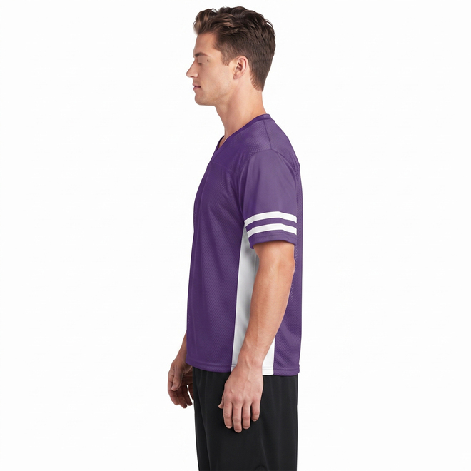 Mens V Neck Mesh Lacrosse Jersey