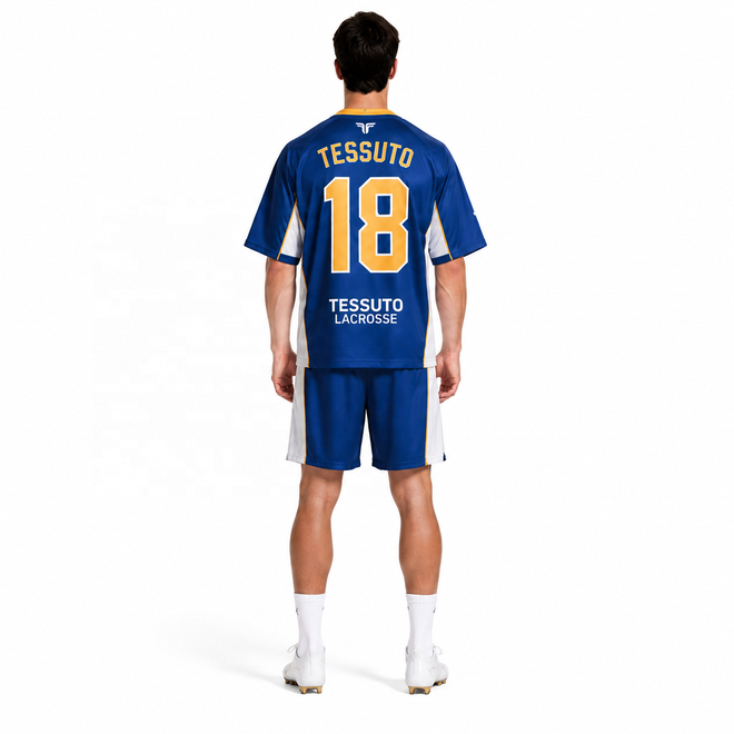 Pro Cut V Neck Short Sleeve Sublimated Reversible Lacrosse Jersey