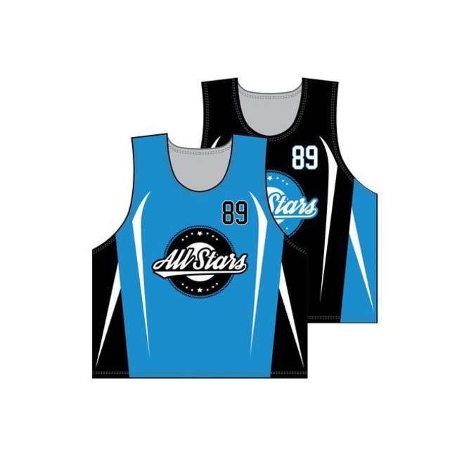 Sublimation High Quality Reversible Lacrosse Pinnies Jersey