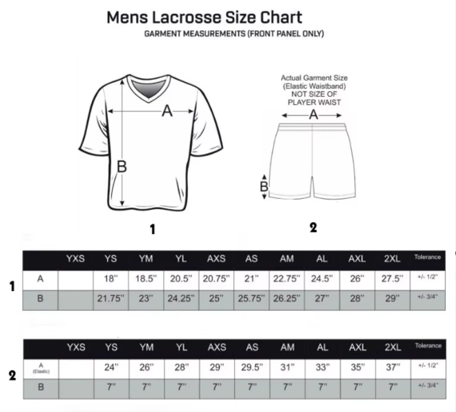Oversize Custom Sublimation Lacrosse Jerseys for Men
