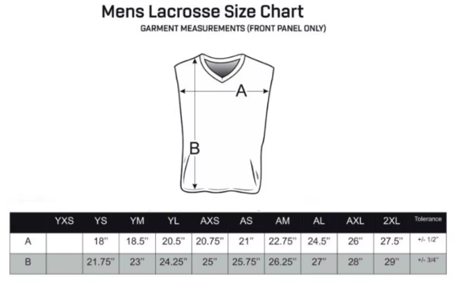Wholesale 2 Pcs of Sublimated College Cut Team Lacrosse Reversible Jerseys