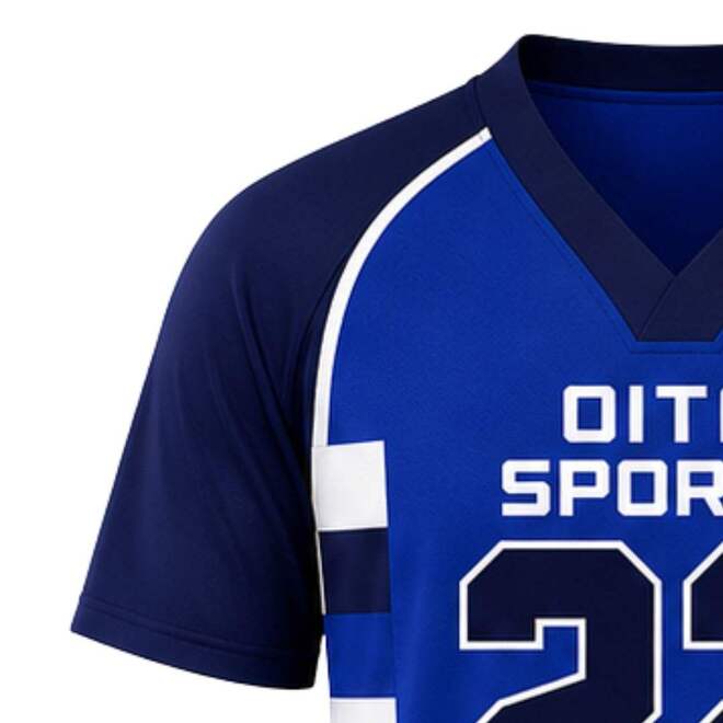 Navy Blue Lightweight Breathable Athletic Lacrosse Jersey for Men
