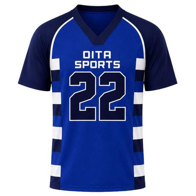 Navy Blue Lightweight Breathable Athletic Lacrosse Jersey for Men