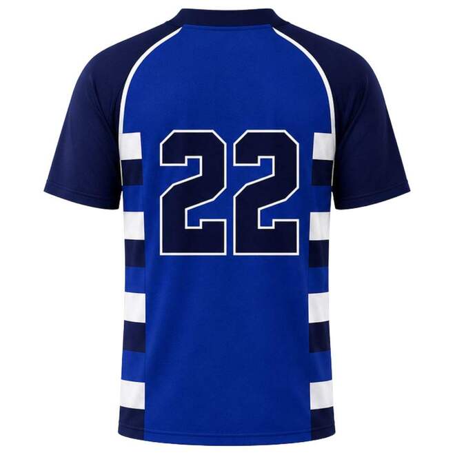 Navy Blue Lightweight Breathable Athletic Lacrosse Jersey for Men