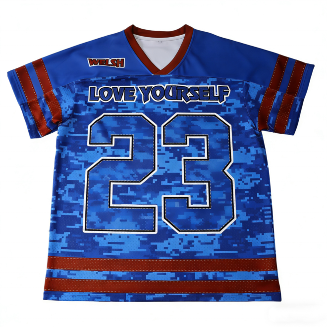 Oversized Unisex Retro Vintage Drop Shoulder Soccer Jersey