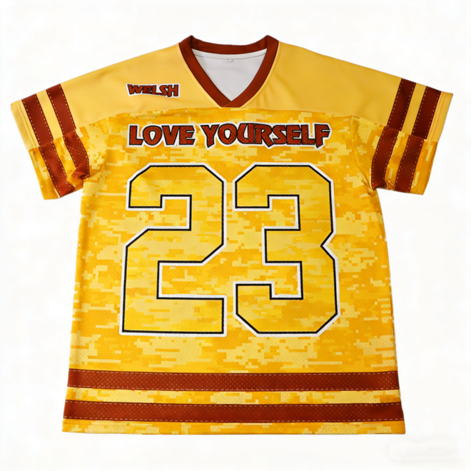 Oversized Unisex Retro Vintage Drop Shoulder Soccer Jersey
