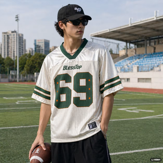 Oversized Fit Breathable Vintage Soccer Shirt