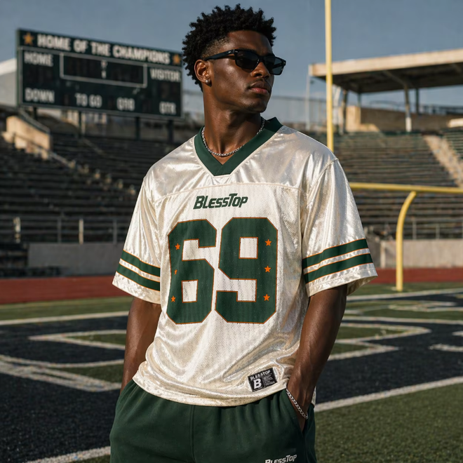 Oversized Fit Breathable Vintage Soccer Shirt