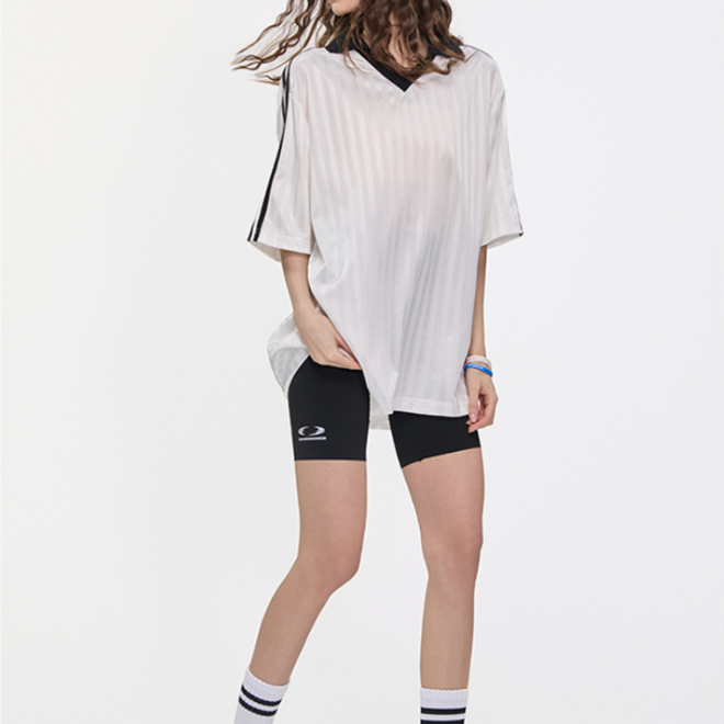 Competition Gym Solid Sporty Oversized Football Sports T Shirts