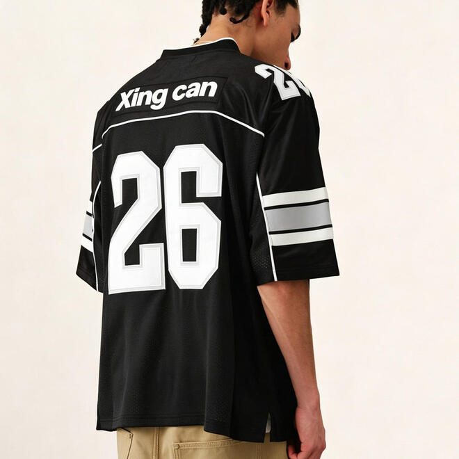 Mens American Vintage Sporty 100% Cotton Oversized Jersey