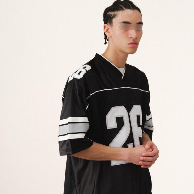 Mens American Vintage Sporty 100% Cotton Oversized Jersey