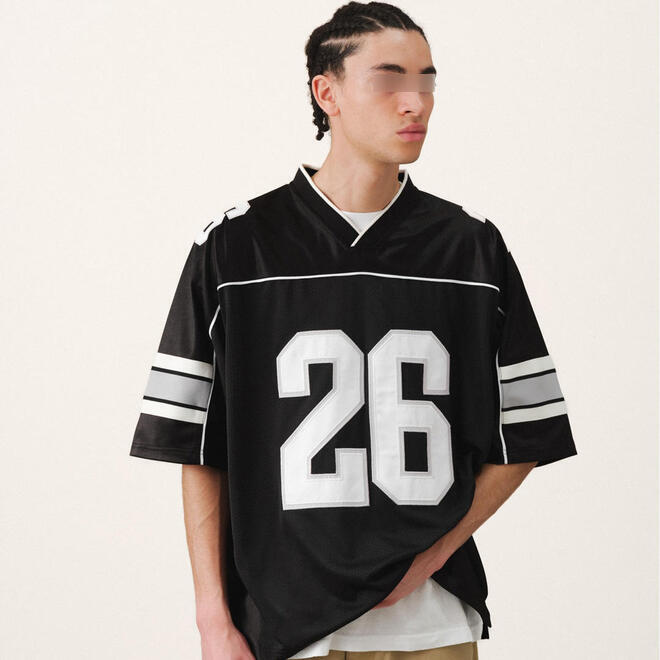 Mens American Vintage Sporty 100% Cotton Oversized Jersey