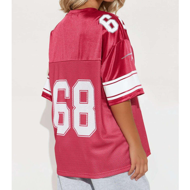 High Quality Custom Printed Oversized American Football Fans Sportswear