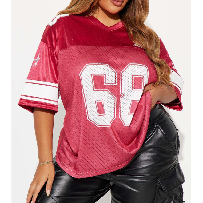 High Quality Custom Printed Oversized American Football Fans Sportswear