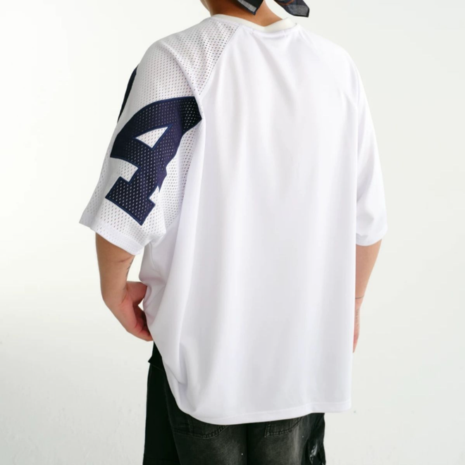 Oversized Streetwear Polyester Breathable Sports Quick Dry Basketball T Shirt