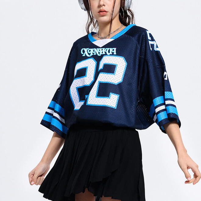 Breathable Long Oversize Digital Printed Rugby Soccer Jersey
