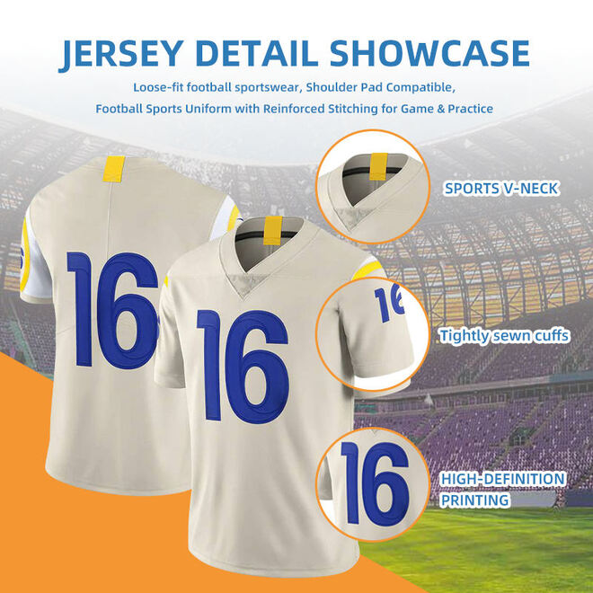 Wholesale 4 Pcs of Custom Mens Sports Wear Sublimated Retro Style Football Jersey