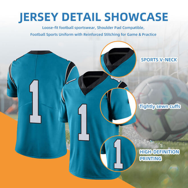 Wholesale 4 Pcs of Custom Mens Sports Wear Sublimated Retro Style Football Jersey