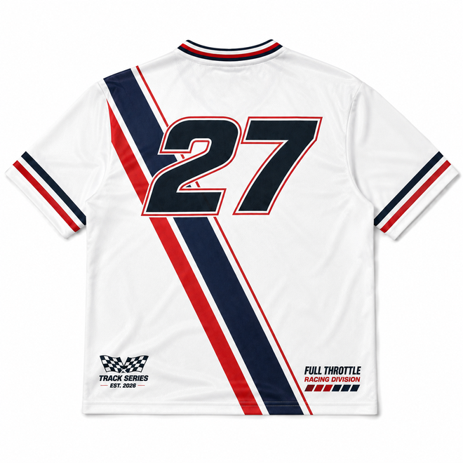 Custom Racing Motorsport Style V Neck Number Printed Vintage Shirt